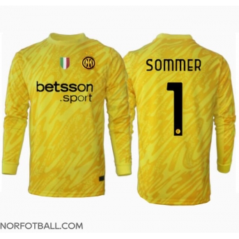 Billige Fotballdrakt Inter Milan Yann Sommer #1 Keeper Replika Bortedrakt 2024-25 Langermet